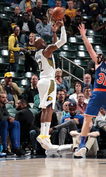 Thaddeus Young scored 20 to help Pacers rout Knicks 115-97 (Dec 04, 2017)